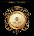 Vintage royal design element vector image