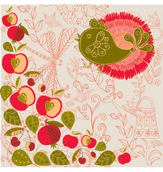 Floral background vector image