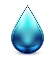 Hi-tech water drop icon vector image