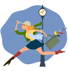 Hurry up vector image