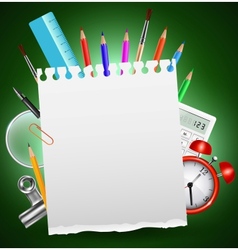 Back to School Background or Card Back to School Background or Card vector image