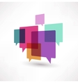 Cloud speech bubble vector image