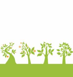 Tree silhouette vector image