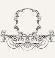 Antique Luxury High Ornate Frame And Banner vector image