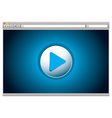 Web video player vector image