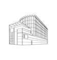 Contour Building vector image