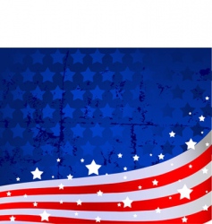 American flag background vector image