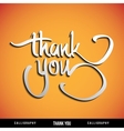 Lettering THANK YOU vector image