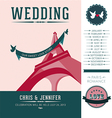 Wedding invitation Paris vector image