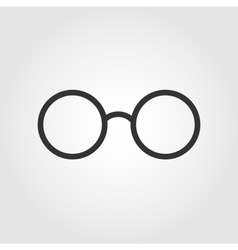 Glasses icon flat design vector image