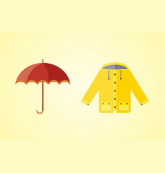 Collection of autumn clothes set items the fall vector image