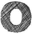 Hand drawn font vector image