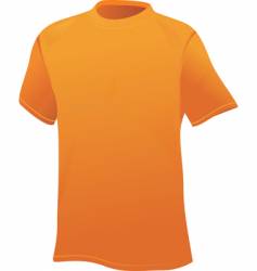 Yellow sports shirt vector image