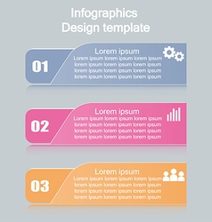 Business infographics tabs template for presentati vector image