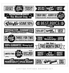 Vintage Typographic Business Banner vector image
