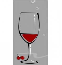Wine glass vector image
