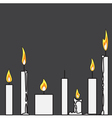 Candle vector image