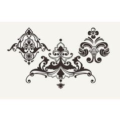 Calligraphic Design Elements For Page Decoration vector image