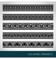 Seamless Islamic borders vector image