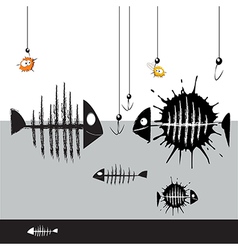 Fish smile vector image