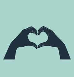 Love gesture vector image
