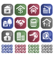Real estate buttons vector image