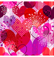 Seamless valentine striped pattern vector image