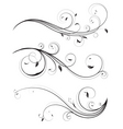 Floral elements vector image