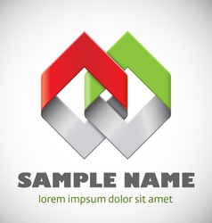 Abstract shape Corporate icon vector image