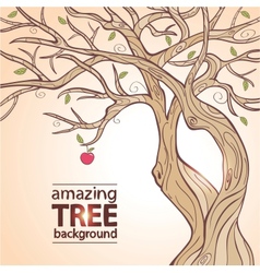 Tree apple vector image
