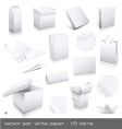 White paper vector image