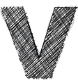Hand drawn font vector image