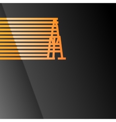 Oil rig icon vector image