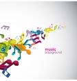 Music background vector image