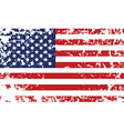 Grunge flag of united states vector image