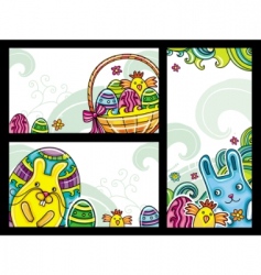 Easter banners vector image