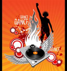 Turntable vector image