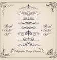 Filigree set vector image