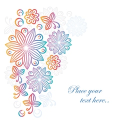 Abstract floral background vector image