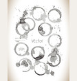 Set of stains grunge glass stains Set of stains grunge glass stains vector image