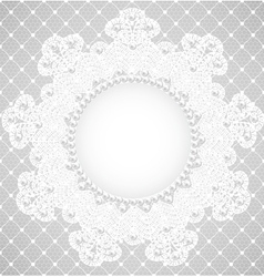 Lace background vector image