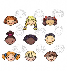 Kids vector image