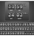 Alphabet numeric characters vector image