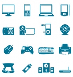 Computer icons vector image