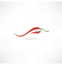 Icon of red hot chili pepper vector image