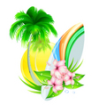 Summer insignia vector image