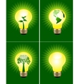 Eco bulb collection vector image