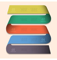 Trendy banner design for infographics vector image