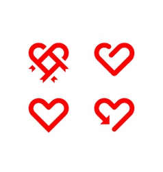 Heart line symbol Heart line symbol vector image