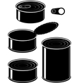 Canned food vector image